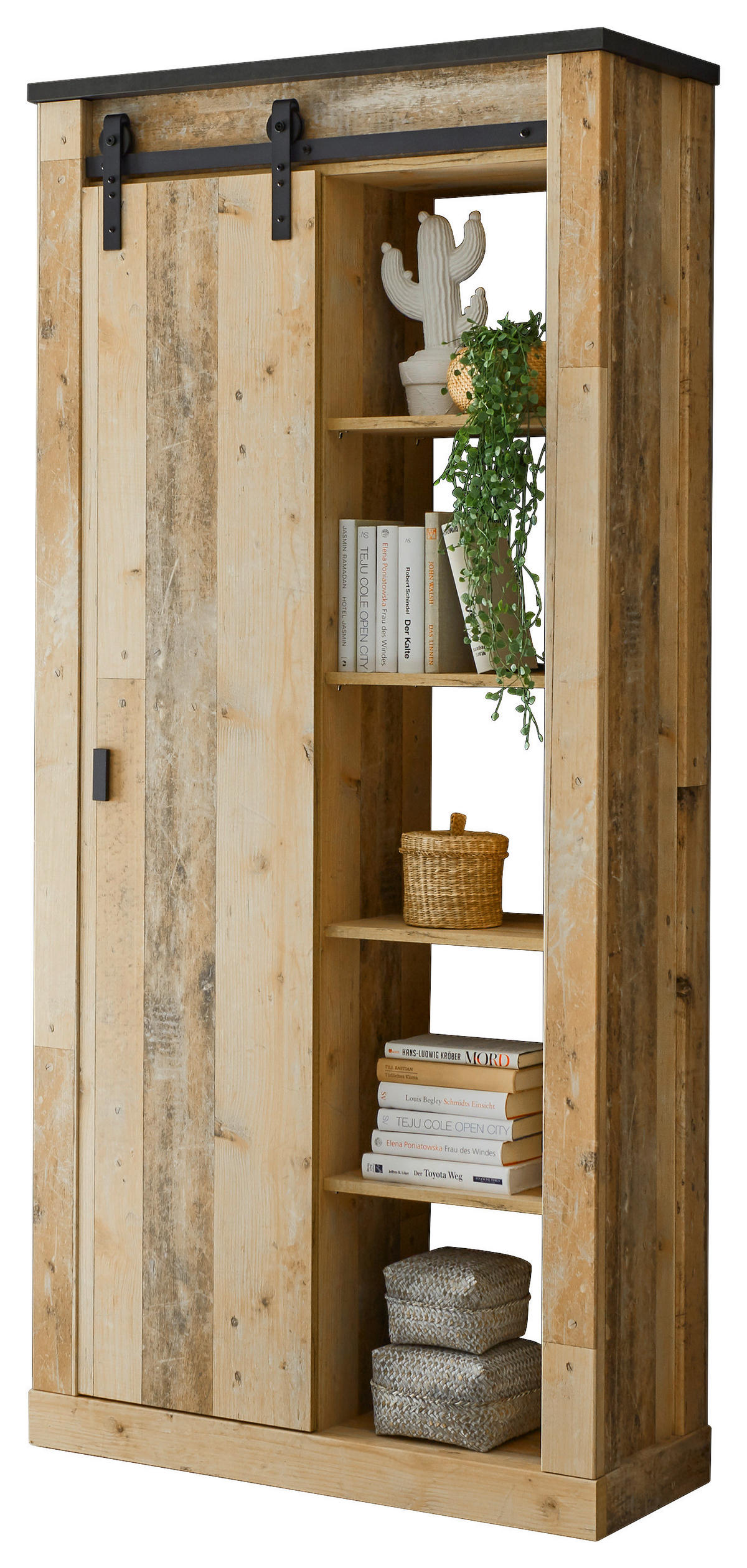 Stauraumelement Sherwood B/H/T: ca. 92x200x37 cm Sherwood - Eiche/anthrazit (92,00/200,00/37,00cm)