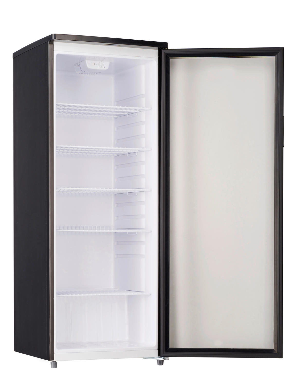 PKM Glastür Kühlschrank GKS255B schwarz B/H/T: ca. 55x143x58 cm Glastür-Kühlschrank GKS255B - schwarz (55,00/143,00/58,00cm) - PKM