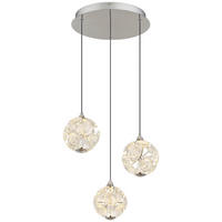 GLOBO Pendelleuchte VIRINA - klar/Chrom (42,00/150,00cm) - GLOBO