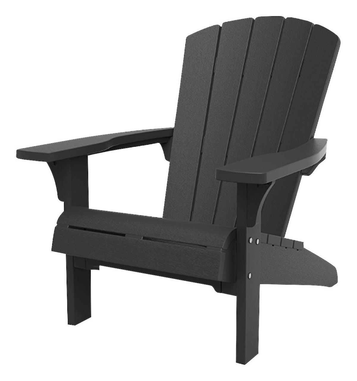 Jardin Gartenstuhl Troy Graphit Kunststoff B/H/L: ca. 65x23x100 cm Troy - Graphit/grau (100,00/65,00/23,00cm) - Jardin