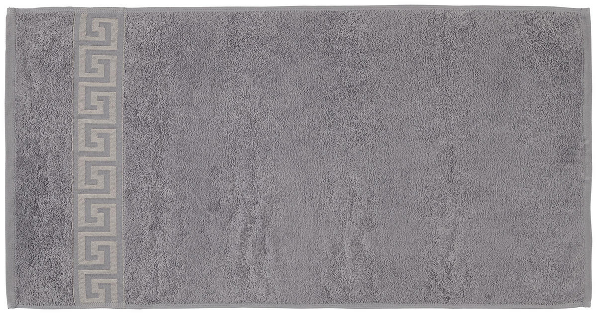 Handtuch Mäander Mäander - silber (50,00/100,00cm) - POCOline