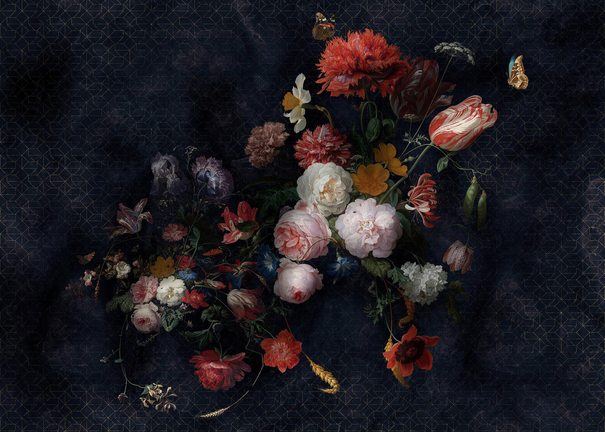 Komar Fototapete Amsterdam Flowers Blumen B/L: ca. 350x250 cm