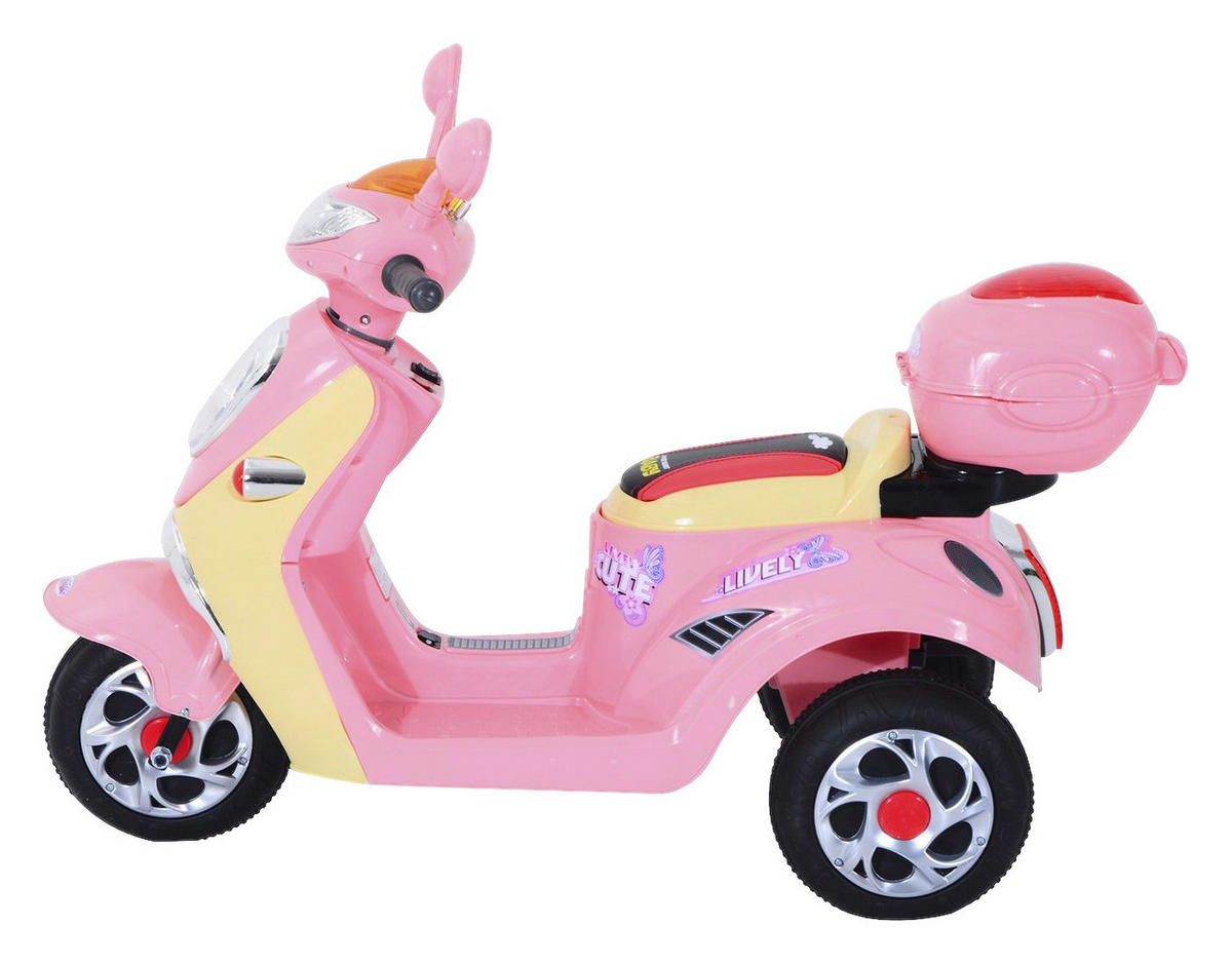 HOMCOM Kinderroller rosa B/H/L: ca. 51x75x108 cm Kinderelektroroller - rosa (108,00/51,00/75,00cm) - HOMCOM