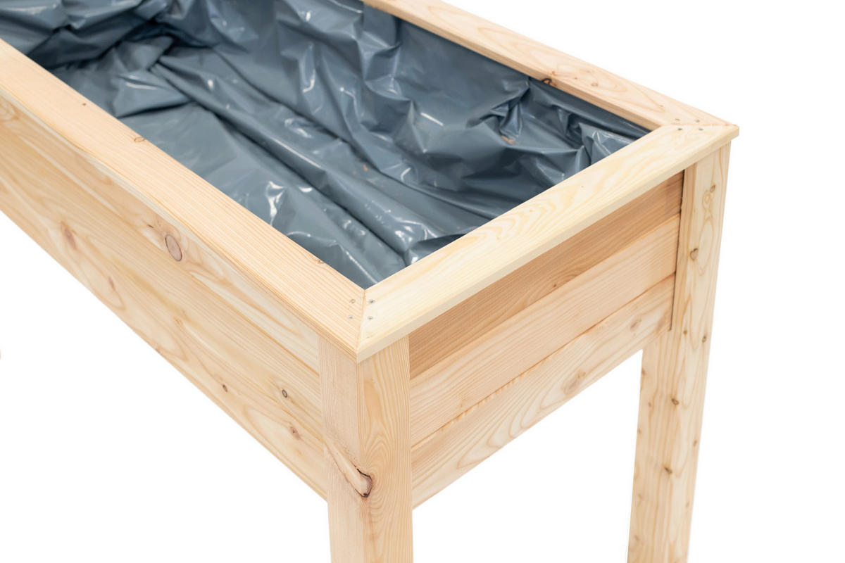 Westmann Stelzenhochbeet natur Lärche H/T/L: ca. 75x65x120 cm Stelzenhochbeet - natur (120,00cm) - Westmann