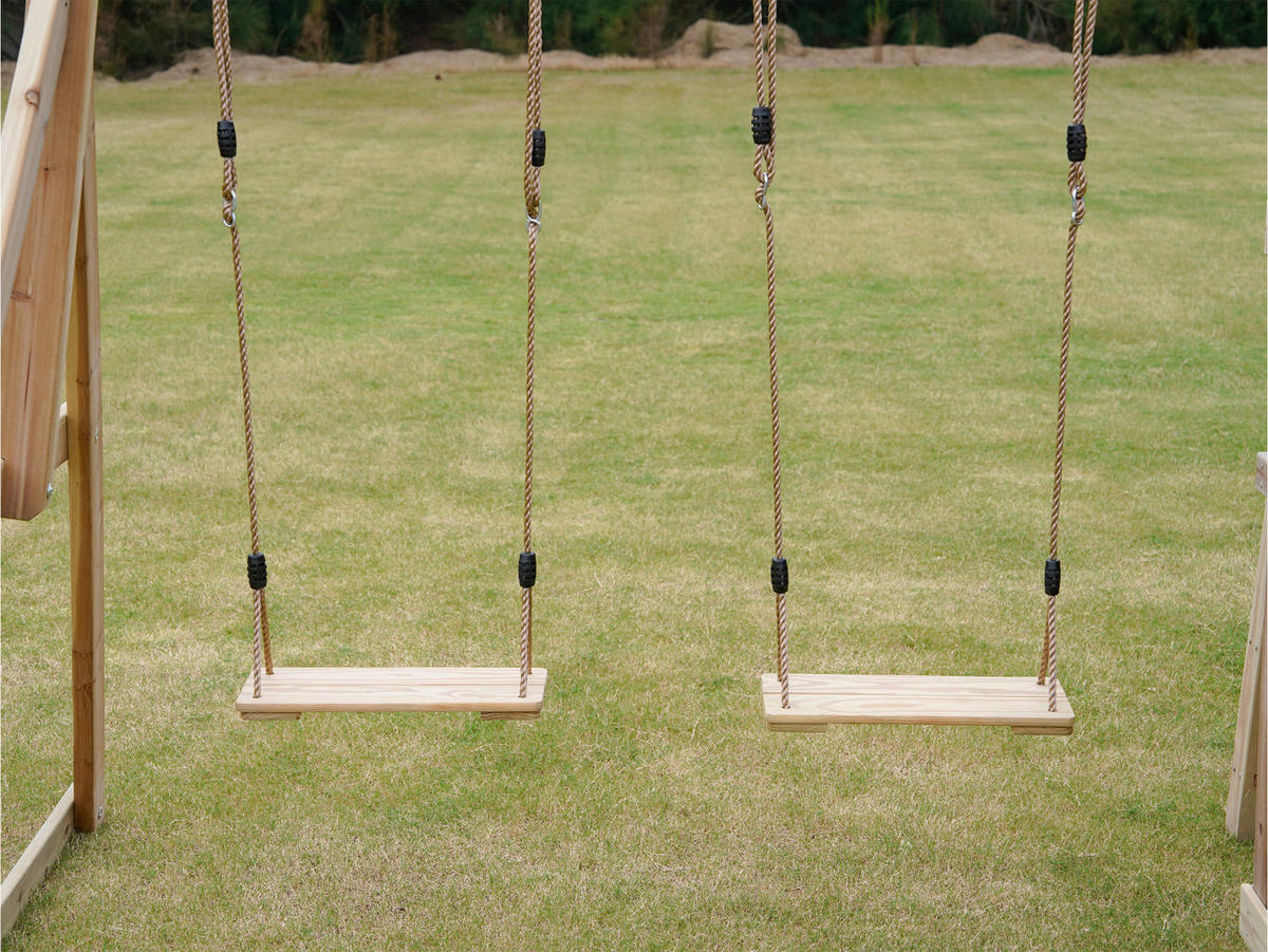AXI Spielturm Malik braun B/H/L: ca. 345x270x336 cm Malik - lila/braun (336,00/345,00/270,00cm) - AXI