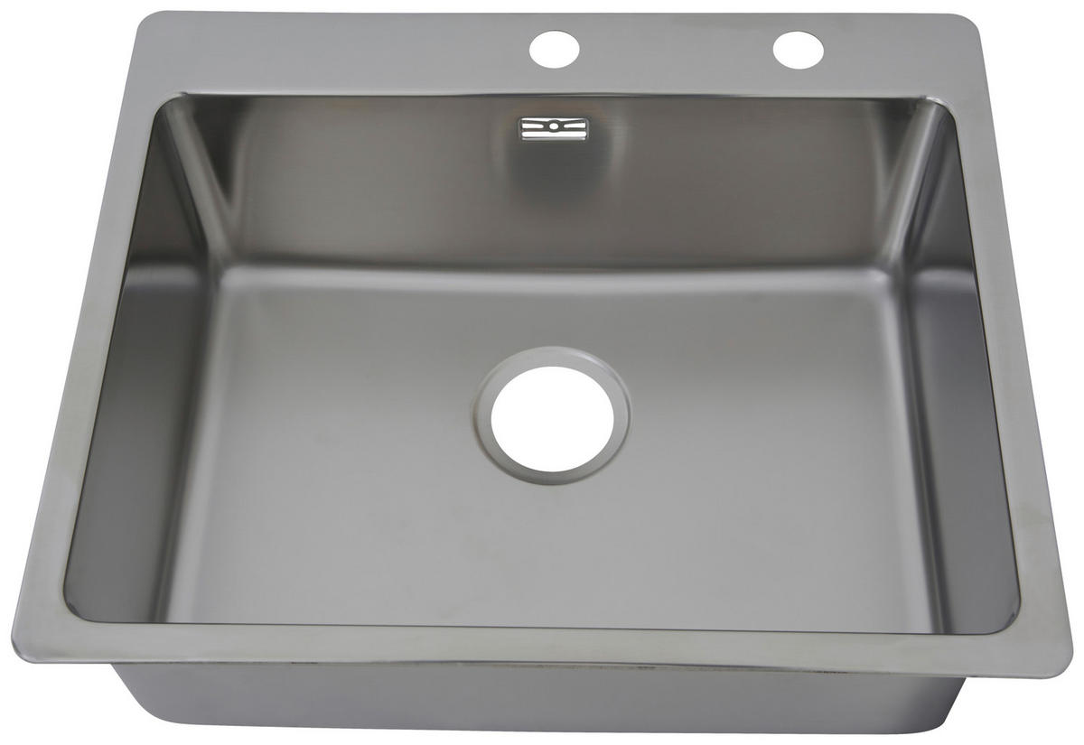Respekta Einbauspüle Chicago 60 x 50 Edelstahl B/H/T: ca. 50x60x22,5 cm Chicago 60 x 50 - Edelstahl (50,00/60,00/22,50cm) - Respekta