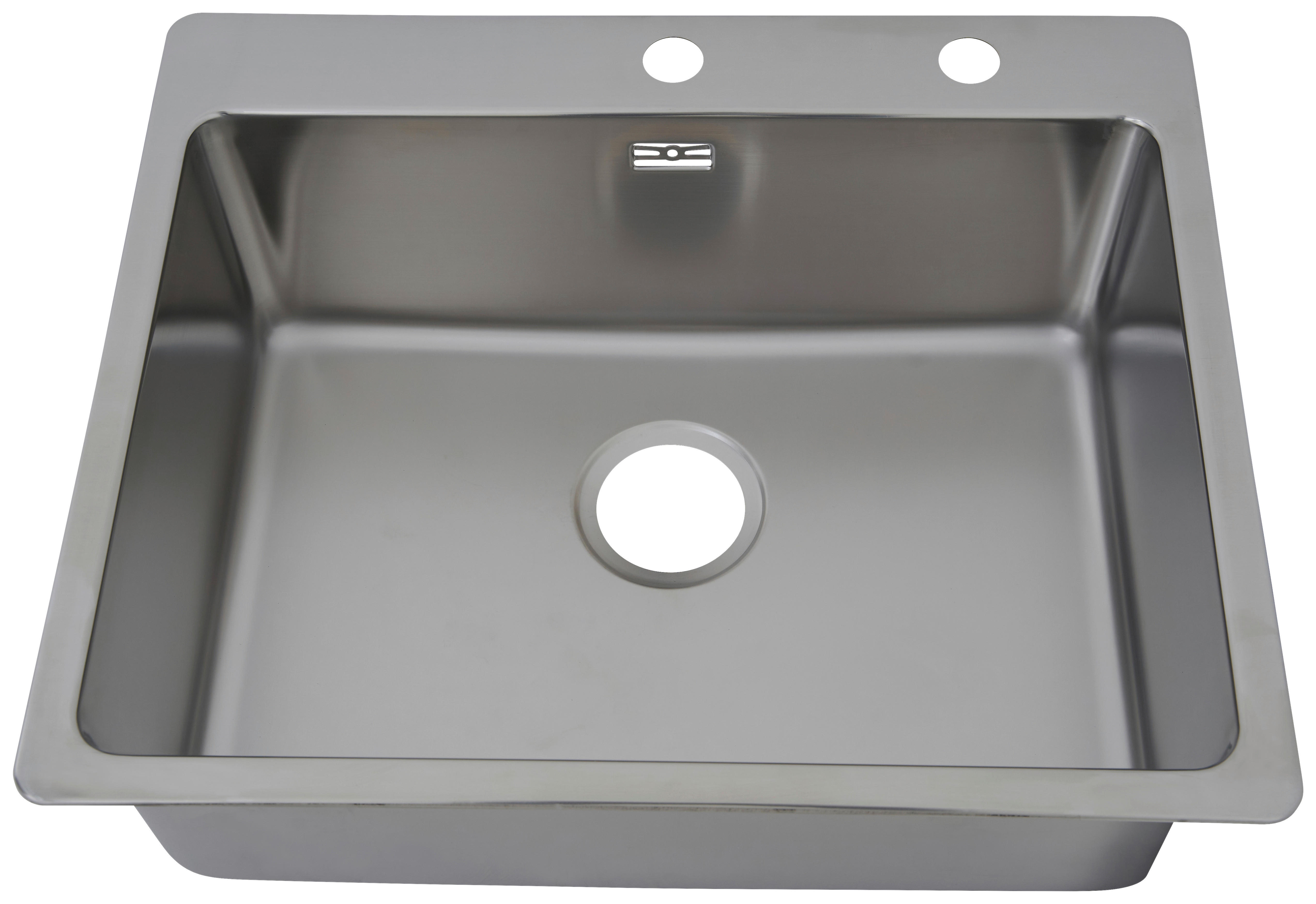 Thumbnail - Respekta Einbauspüle Chicago 60 x 50 Edelstahl B/H/T: ca. 50x60x22,5 cm