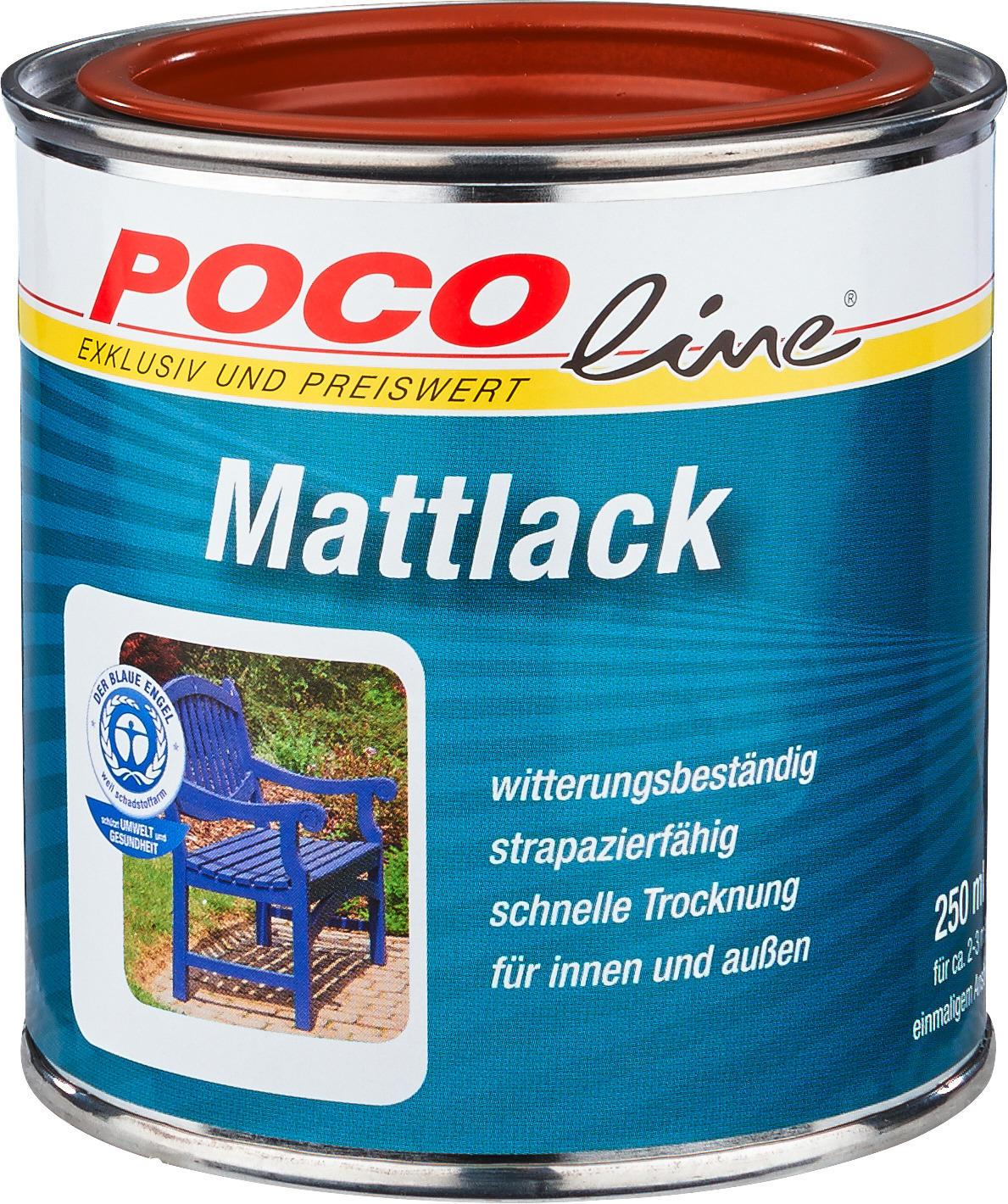 POCOline Acyl Buntlack lehmbraun matt ca. 0,25 l Mattlack_Acryl_2in1 250ml - lehmbraun (250ml)