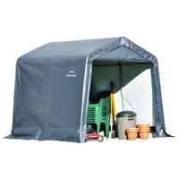ShelterLogic Foliengerätehaus 5,76m² B/H/T: ca. 240x240x240 cm 5,76m² - grün (240,00/240,00/240,00cm) - ShelterLogic