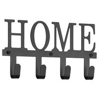 Garderobenleiste Nicole schwarz Metall B/H/T: ca. 25x13x5 cm Nicole - schwarz (25,00/13,00/5,00cm)