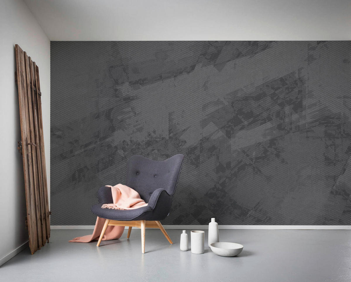 Komar Fototapete Maya Tweed b/w B/L: ca. 400x250 cm Maya Tweed b/w - (400,00/250,00cm) - Komar
