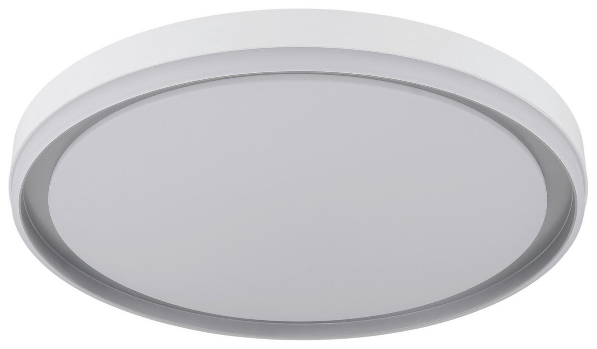 GLOBO Deckenventilator Deckenleuchte-Janice - weiß/silber (51,00/9,00/50,50cm) - GLOBO