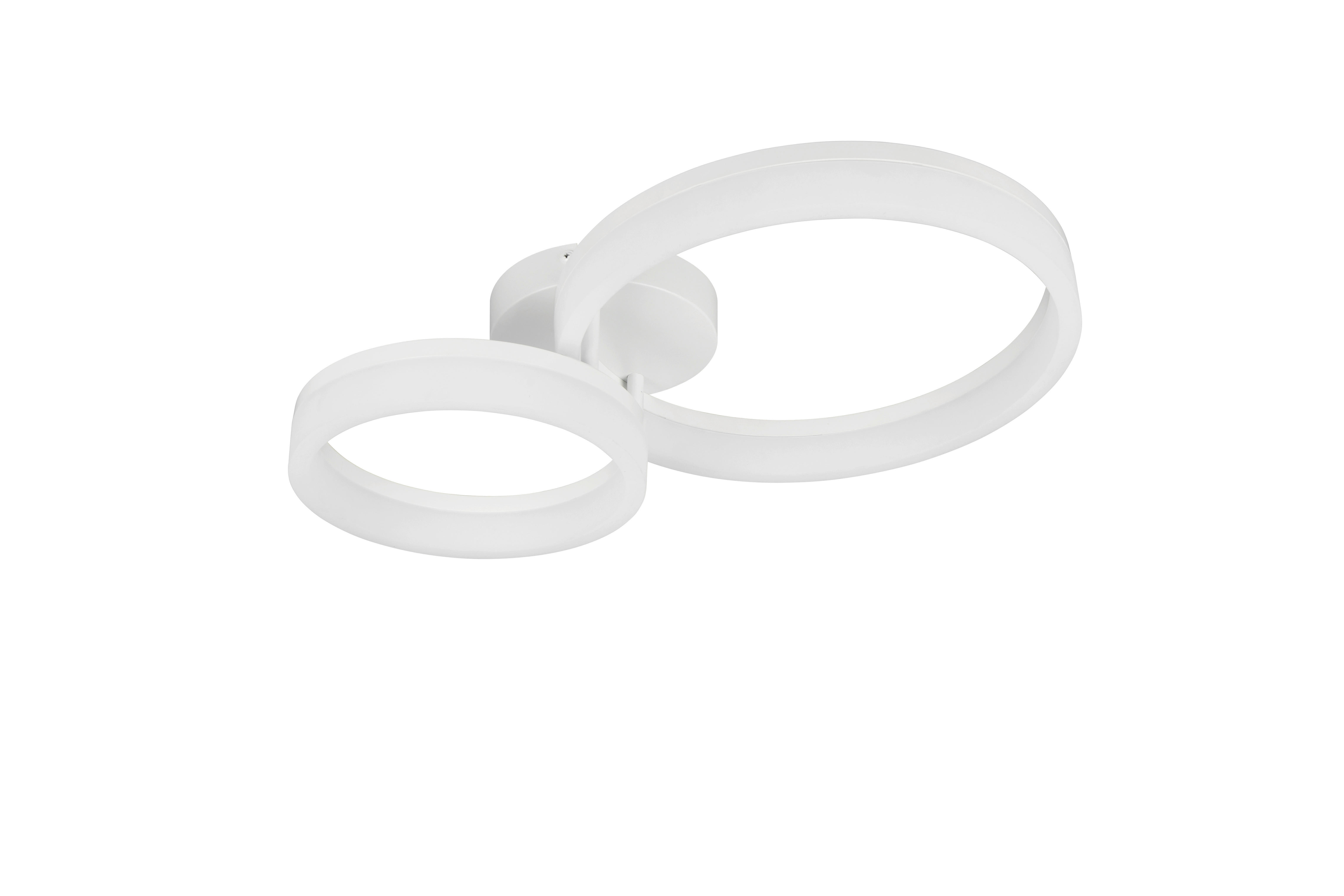 Reality Leuchten LED-Deckenleuchte weiß Metall Kunststoff B/L: ca. 33x51 cm LED-Deckenleuchte_Scope - weiß (33,00/51,00cm) - Reality Leuchten