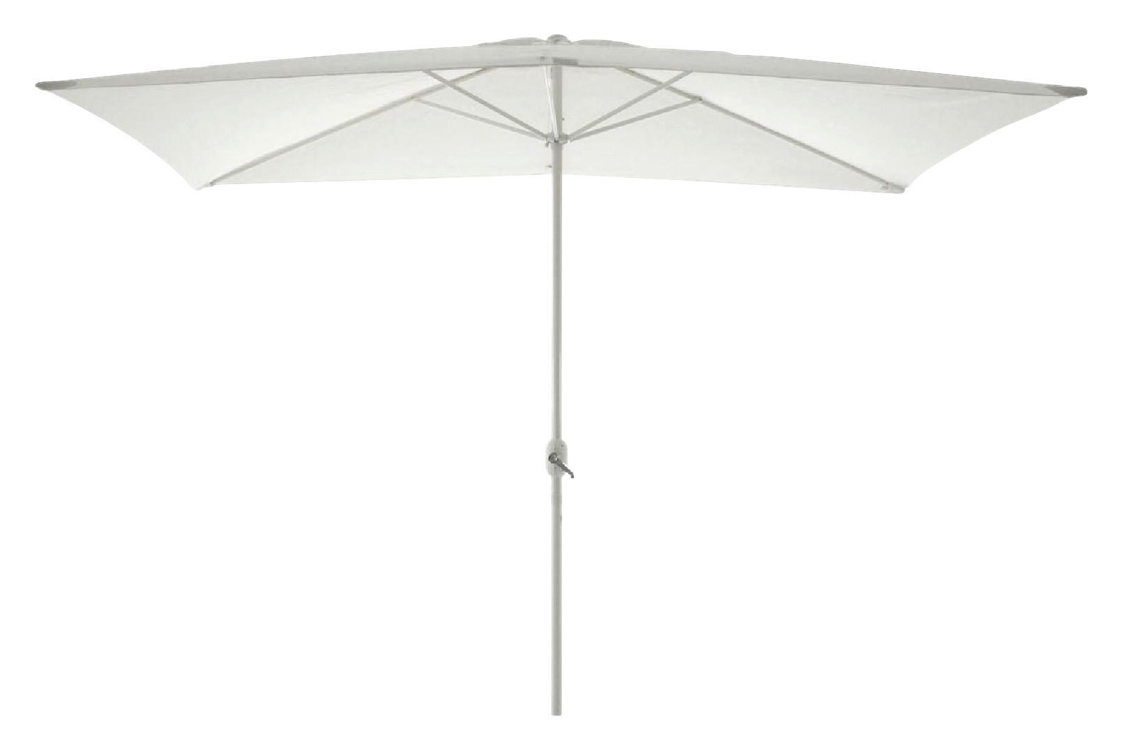 VCM Sonnenschirm weiß Polyester-Mischgewebe B/H/L: ca. 200x235x300 cm Sonnenschirm - weiß (300,00/200,00/235,00cm) - VCM