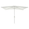 VCM Sonnenschirm weiß Polyester-Mischgewebe B/H/L: ca. 200x235x300 cm Sonnenschirm - weiß (300,00/200,00/235,00cm) - VCM