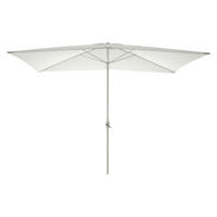 VCM Sonnenschirm weiß Polyester-Mischgewebe B/H/L: ca. 200x235x300 cm Sonnenschirm - weiß (300,00/200,00/235,00cm) - VCM