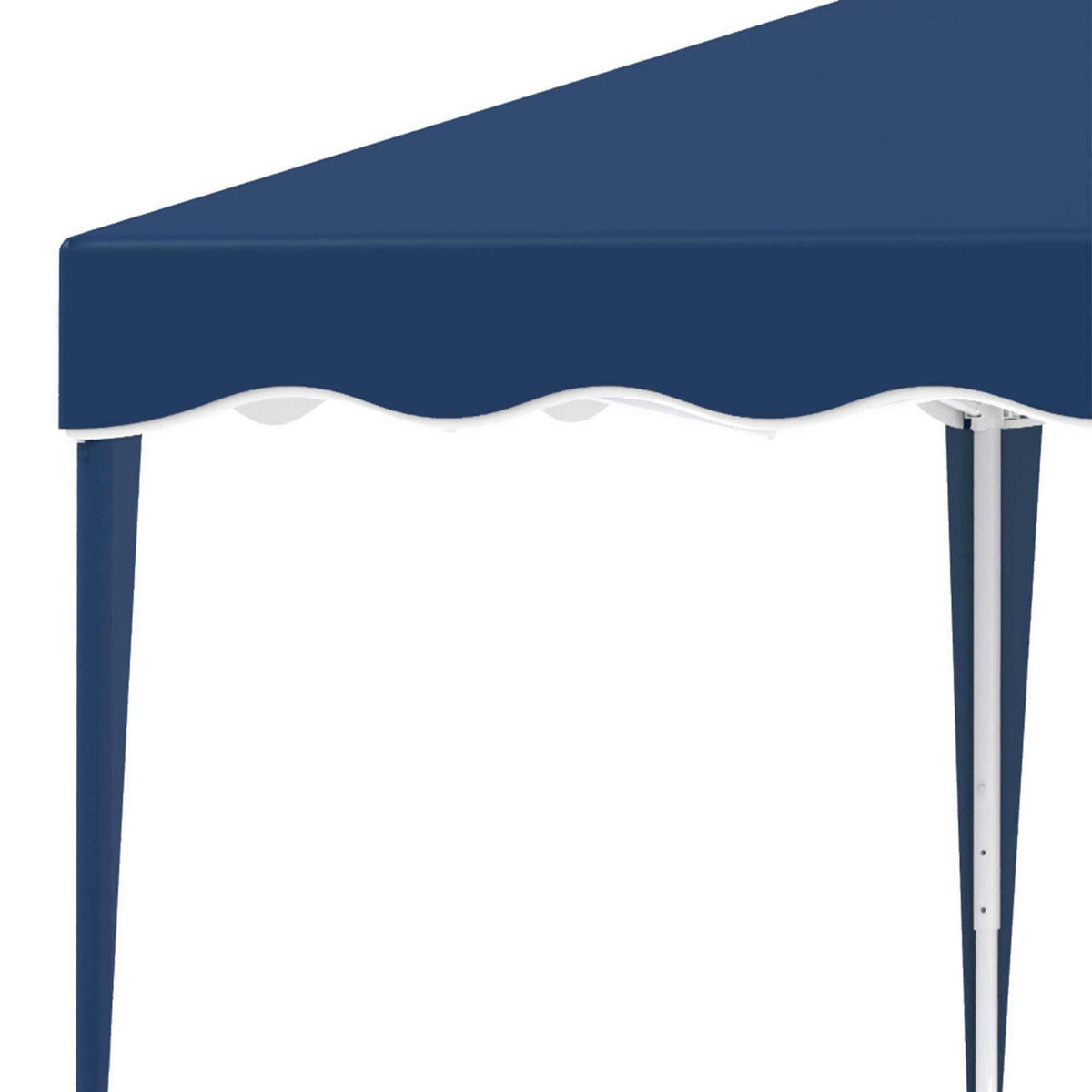 Outsunny Faltpavillon blau Stahl B/H/L: ca. 295x260x295 cm Faltpavillon - blau (295,00/295,00/260,00cm) - Outsunny