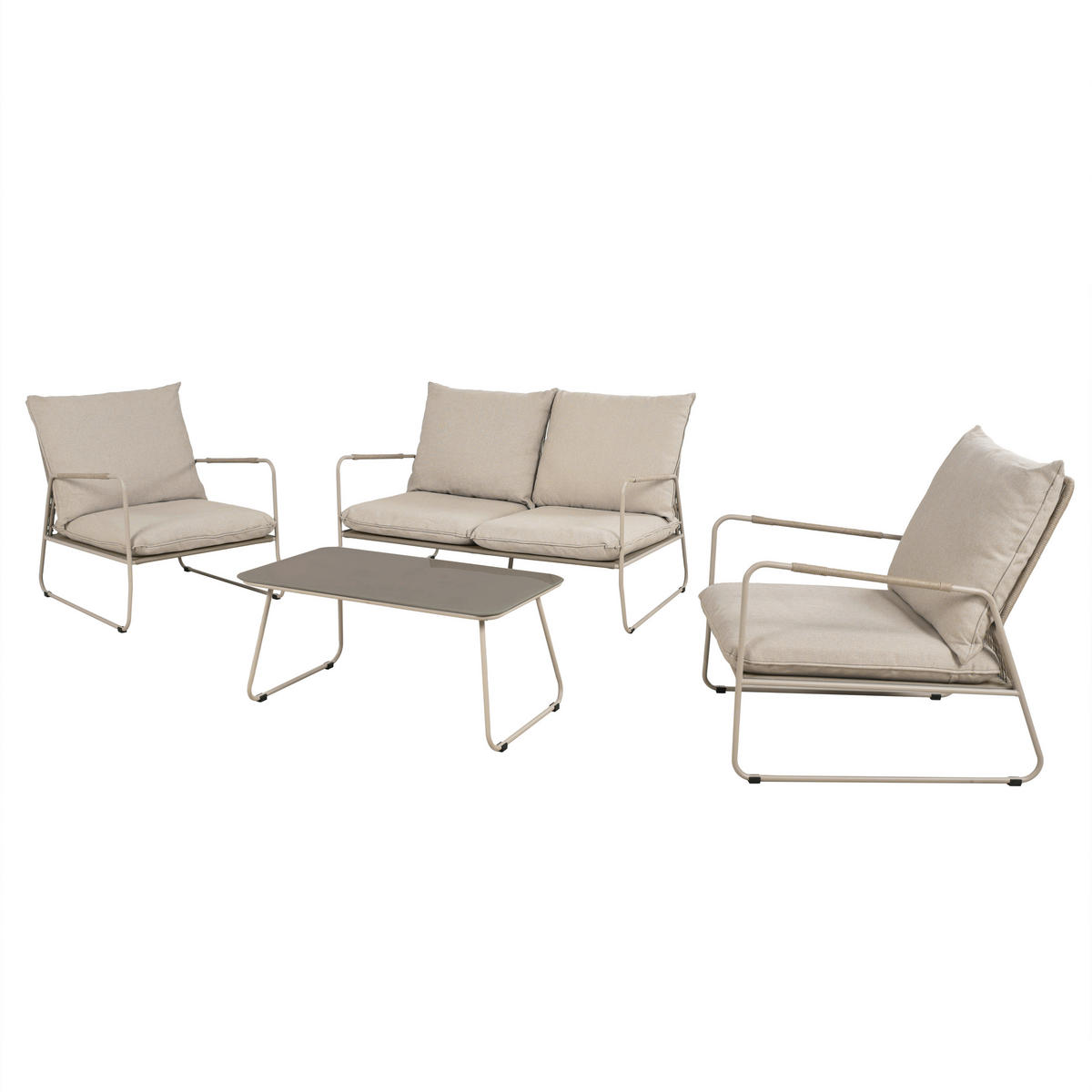 POCOline Gartensitzgruppe Faro beige Stahl Faro - beige - POCOline