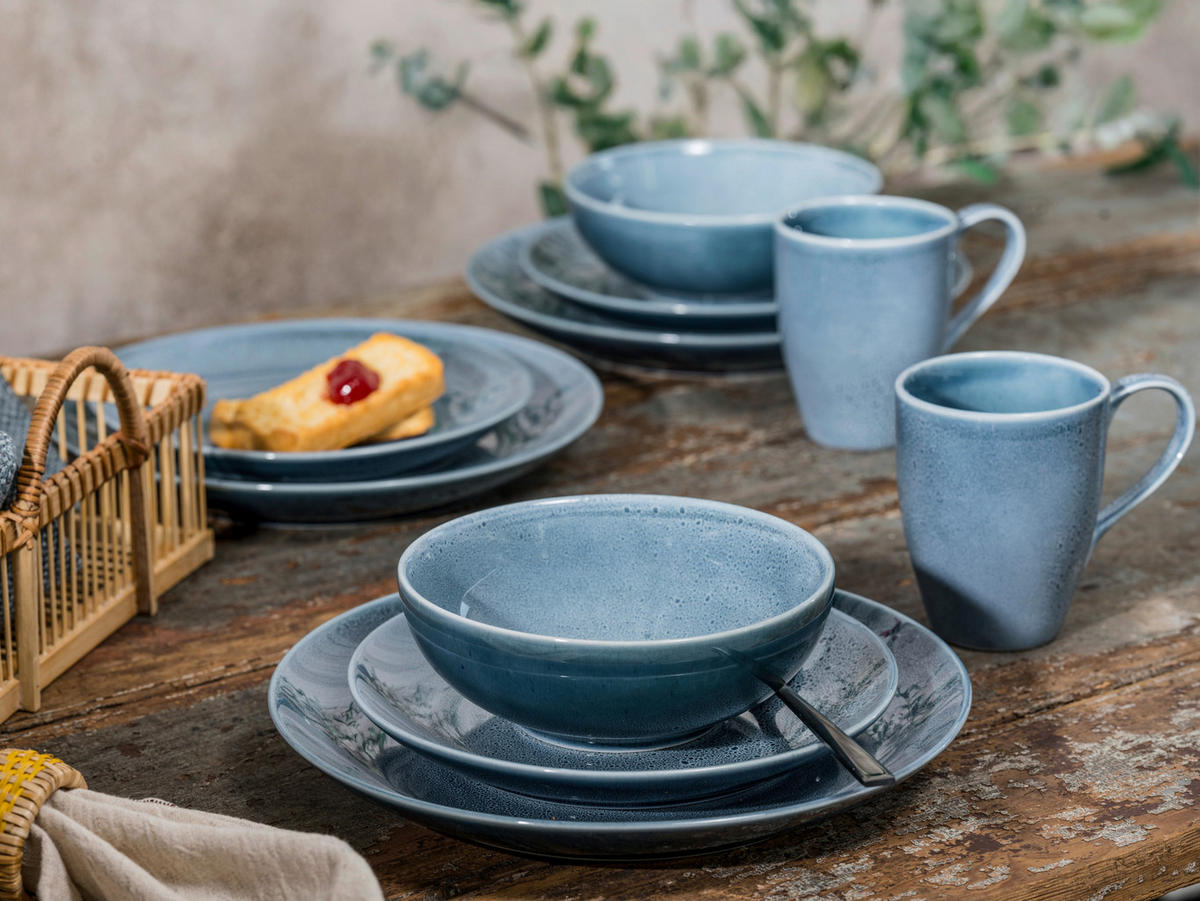 CreaTable Kombiservice Reactive BLUE petrol Keramik Reactive BLUE - petrol - CreaTable