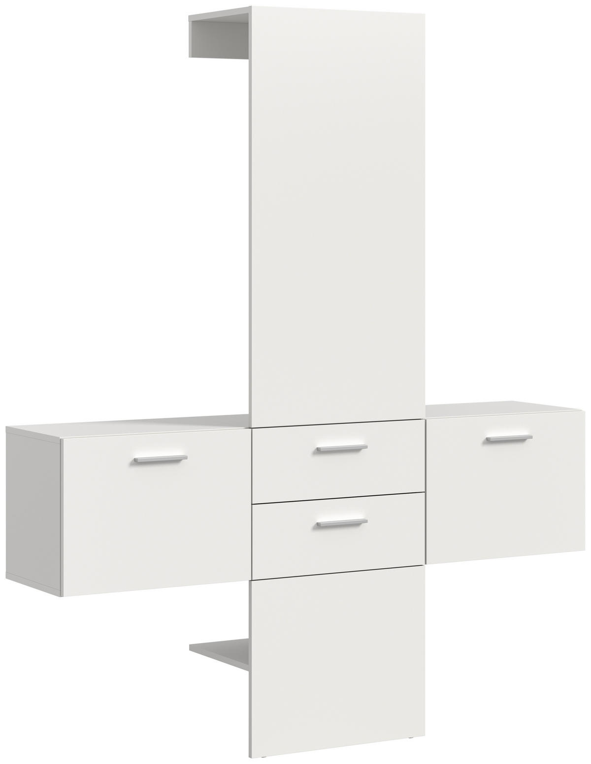 Garderobe VAGA weiß B/H/T: ca. 156x190x36 cm VAGA - weiß (156,00/190,00/36,00cm) - xonox.home