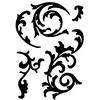 Dekosticker Ornament schwarz B/L: ca. 50x70 cm 2 tlg. Dekosticker Ornament - schwarz (50,00/70,00cm)