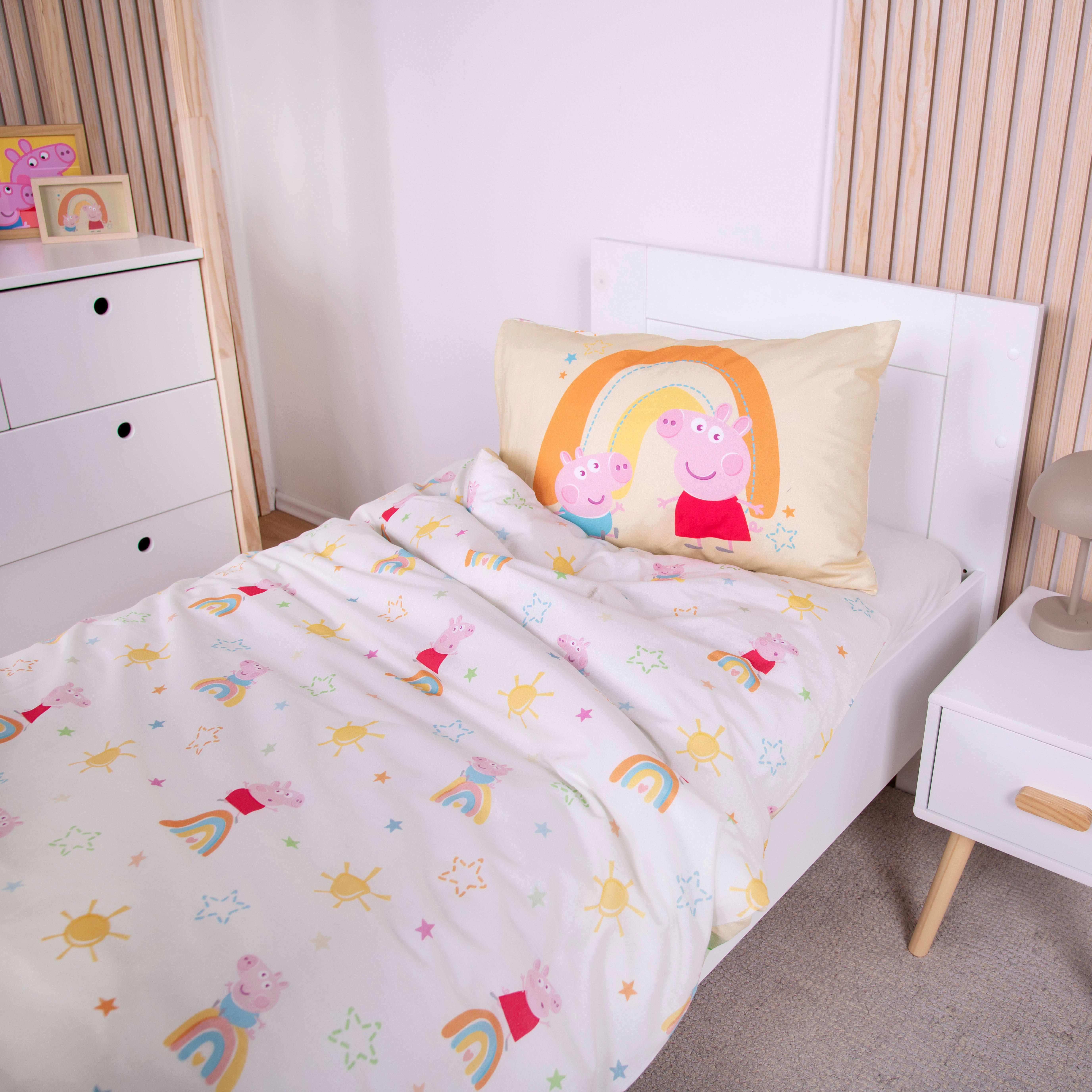 Bettwäsche Renforce Bettwäsche Peppa Pig - bunt (100,00/135,00cm) - Peppa Pig