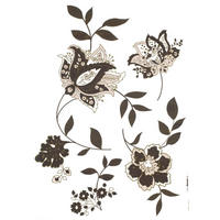 Komar Wandtattoo Jackie Blumen Jackie B/L: ca. 50x70 cm Jackie - (50,00/70,00cm) - Komar