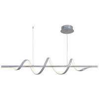 Pendelleuchte Chrom Metall Kunststoff Aluminium L: ca. 120 cm LED-Pendelleuchte_Janna - Chrom (120,00cm)