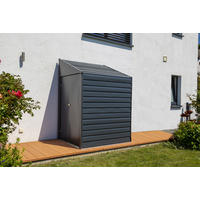 Spacemaker Anlehngerätehaus 4x7 grau B/H/T: ca. 203x208x124 cm 4x7 - grau (203,00/208,00/124,00cm) - Spacemaker