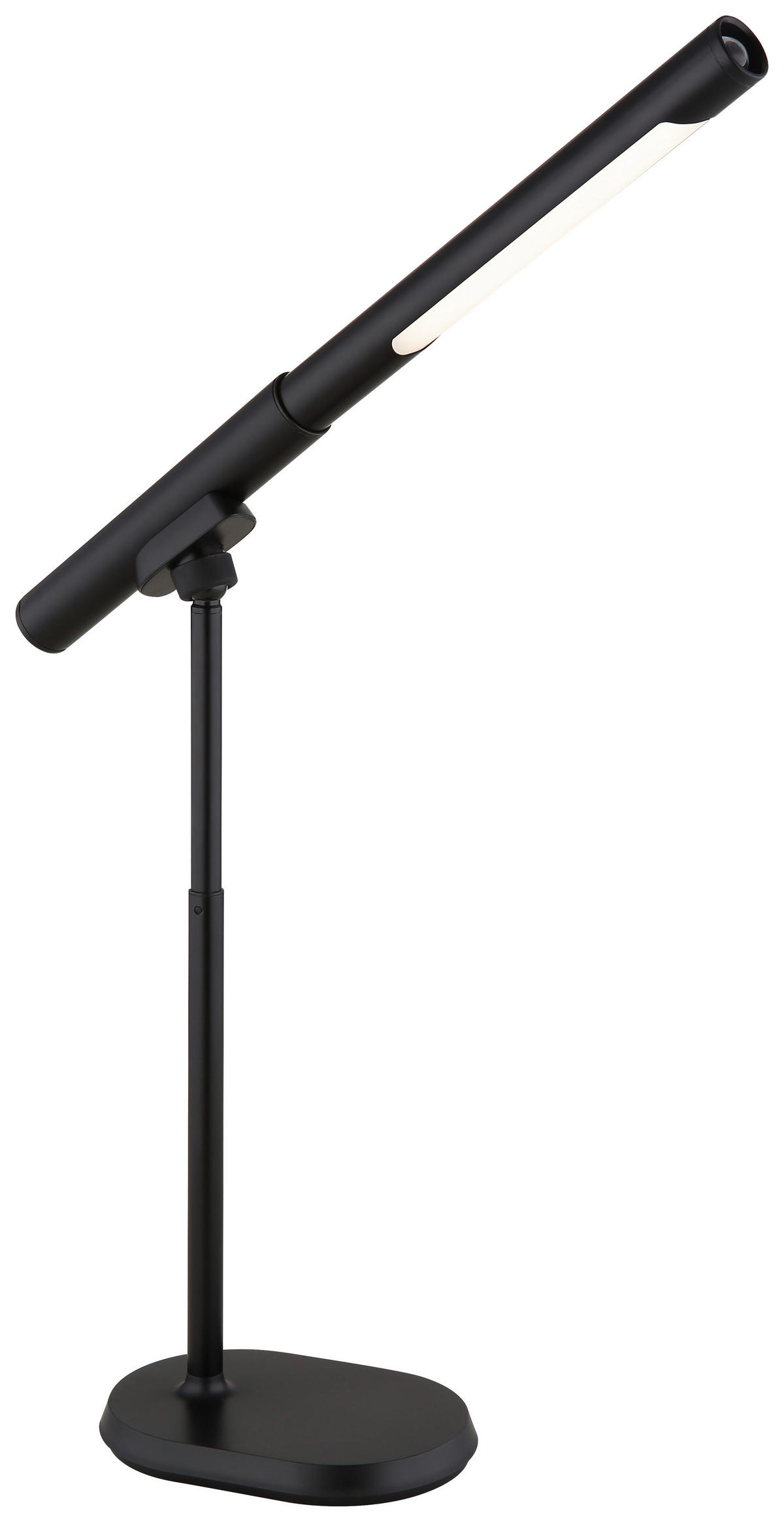 GLOBO LED-Tischleuchte Opal mattschwarz Metall Kunststoff B/H/T: ca. 40,4x44,5x10,9 cm 1 Brennstellen MILAN - Opal/mattschwarz (40,40/44,50/10,90cm) - GLOBO