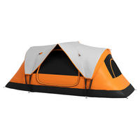 Outsunny Campingzelt B/H/L: ca. 215x180x450 cm Campingzelt - orange (450,00/215,00/180,00cm) - Outsunny