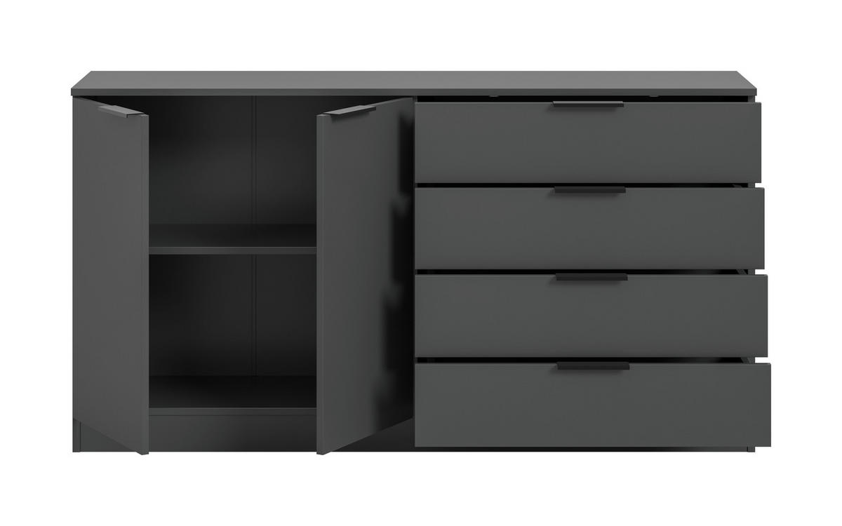 Kommode KOPENHAGEN anthrazit B/H/T: ca. 148x79x35 cm KOPENHAGEN - anthrazit (148,00/79,00/35,00cm) - xonox.home