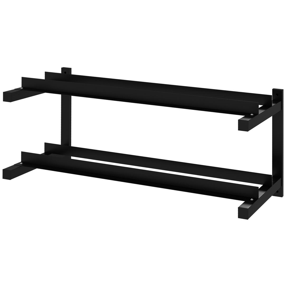 SPORTNOW Hantelständer schwarz Edelstahl B/H/L: ca. 40x98x35 cm Hantelständer - schwarz (35,00/40,00/98,00cm) - SPORTNOW