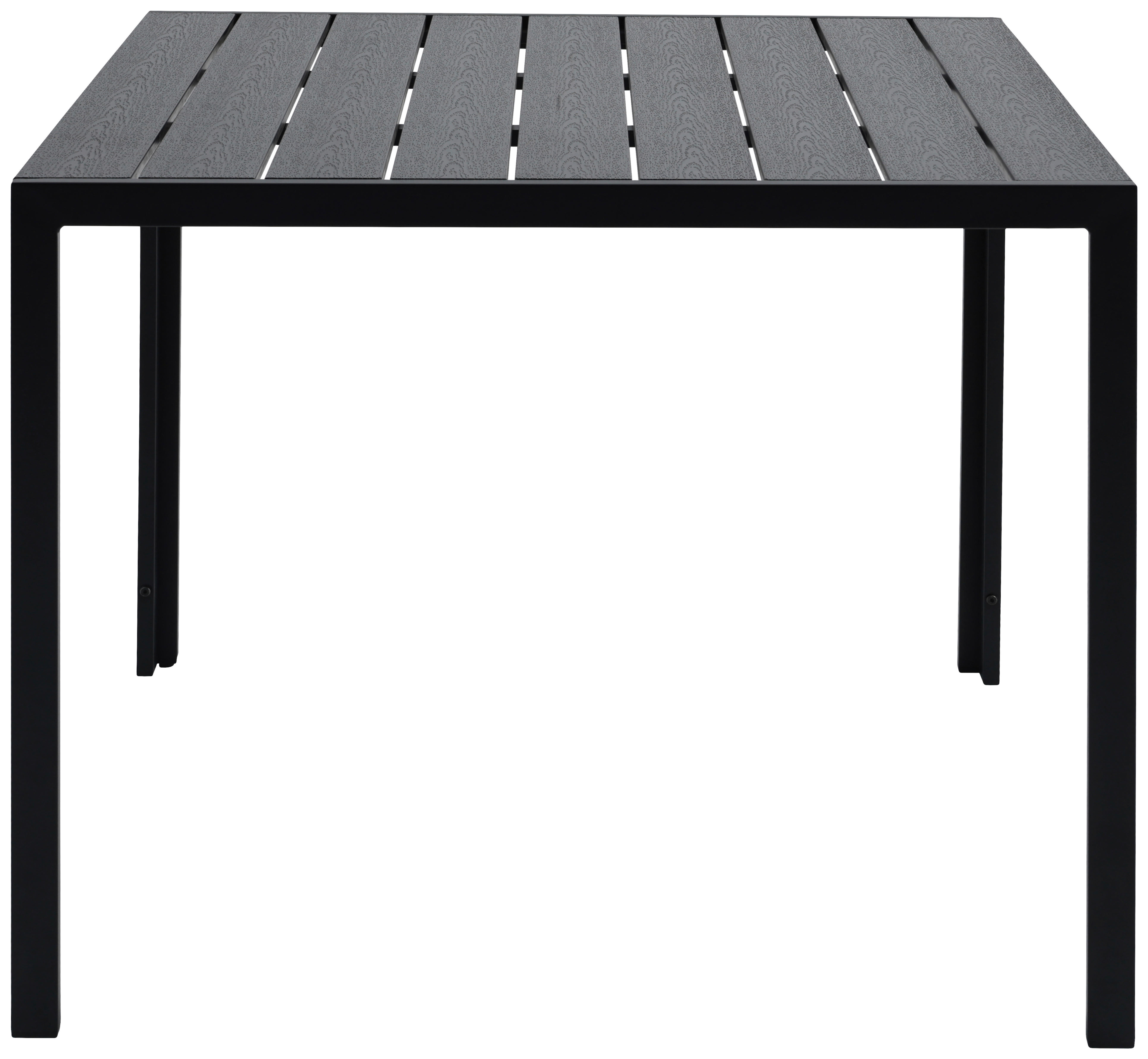 POCOline Gartentisch Mila schwarz Alu B/H/L: ca. 90x74x90 cm Mila - schwarz (90,00/90,00/74,00cm) - POCOline