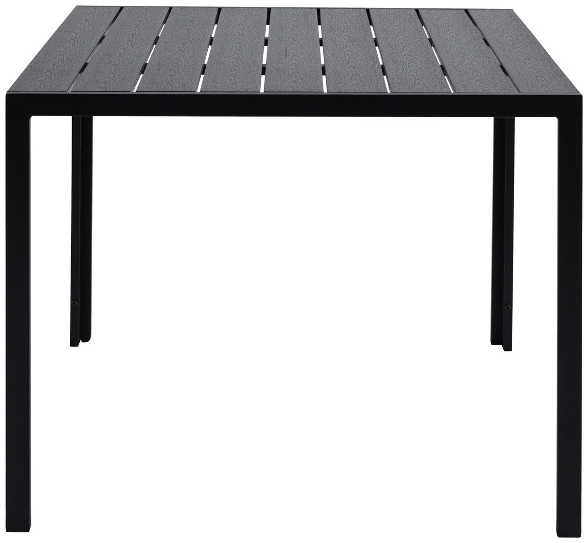 POCOline Gartentisch Mila schwarz Alu B/H/L: ca. 90x74x90 cm Mila - schwarz (90,00/90,00/74,00cm) - POCOline