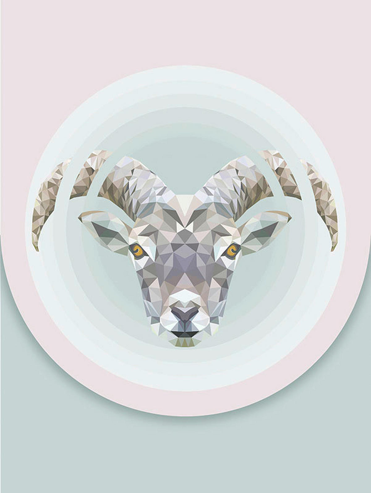 Komar Poster Capricorn Tiere B/L: ca. 30x40 cm Capricorn - (30,00/40,00cm) - Komar
