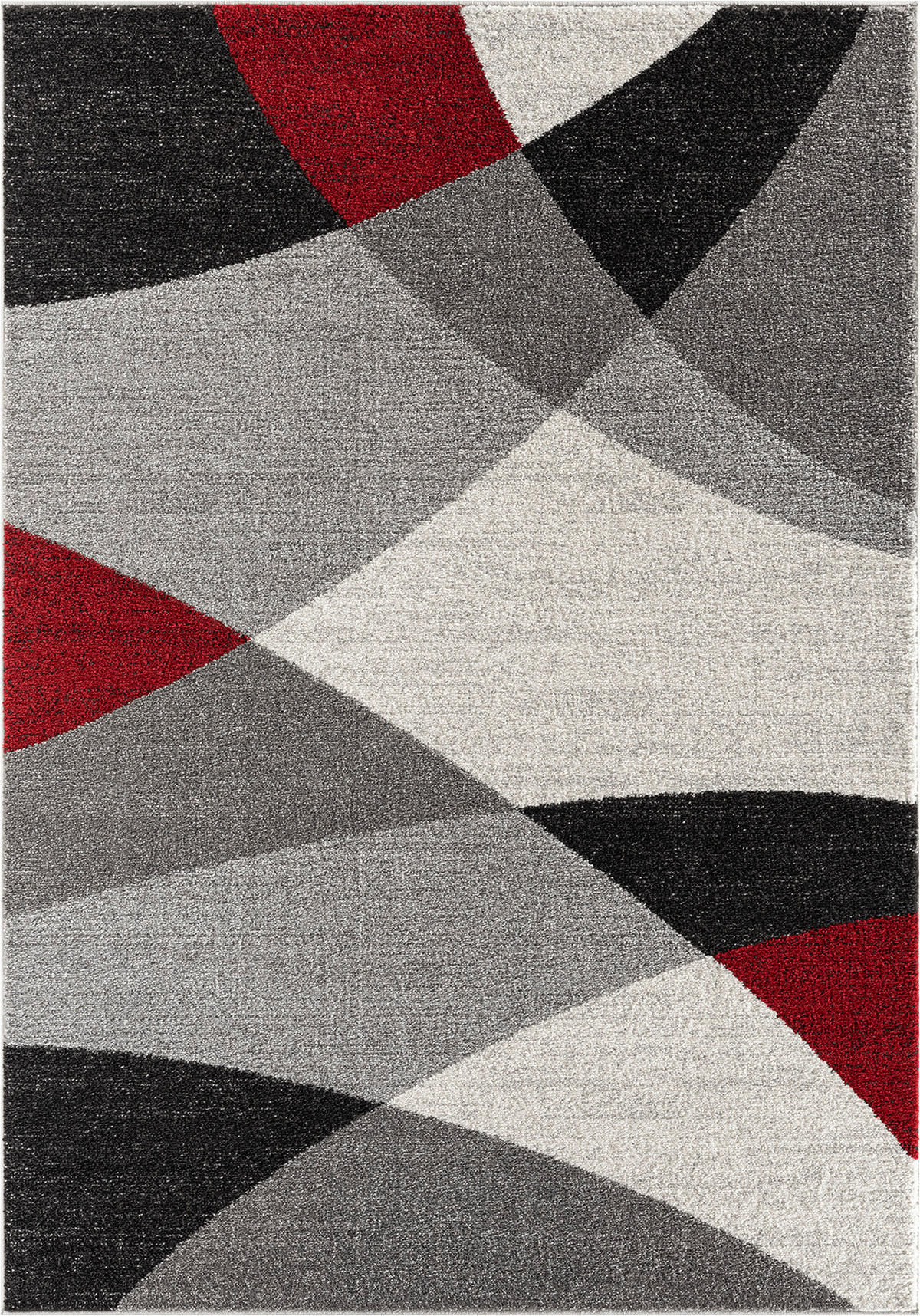 Merinos Teppich Thales grau B/L: ca. 200x280 cm Thales - rot/grau (200,00/280,00cm) - Merinos