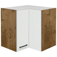 Eckhängeschrank Avila Magnolie matt B/H/T: ca. 60x54,8x32 cm Avila - schwarz/Oak (60,00/54,80/32,00cm) - Flex-Well