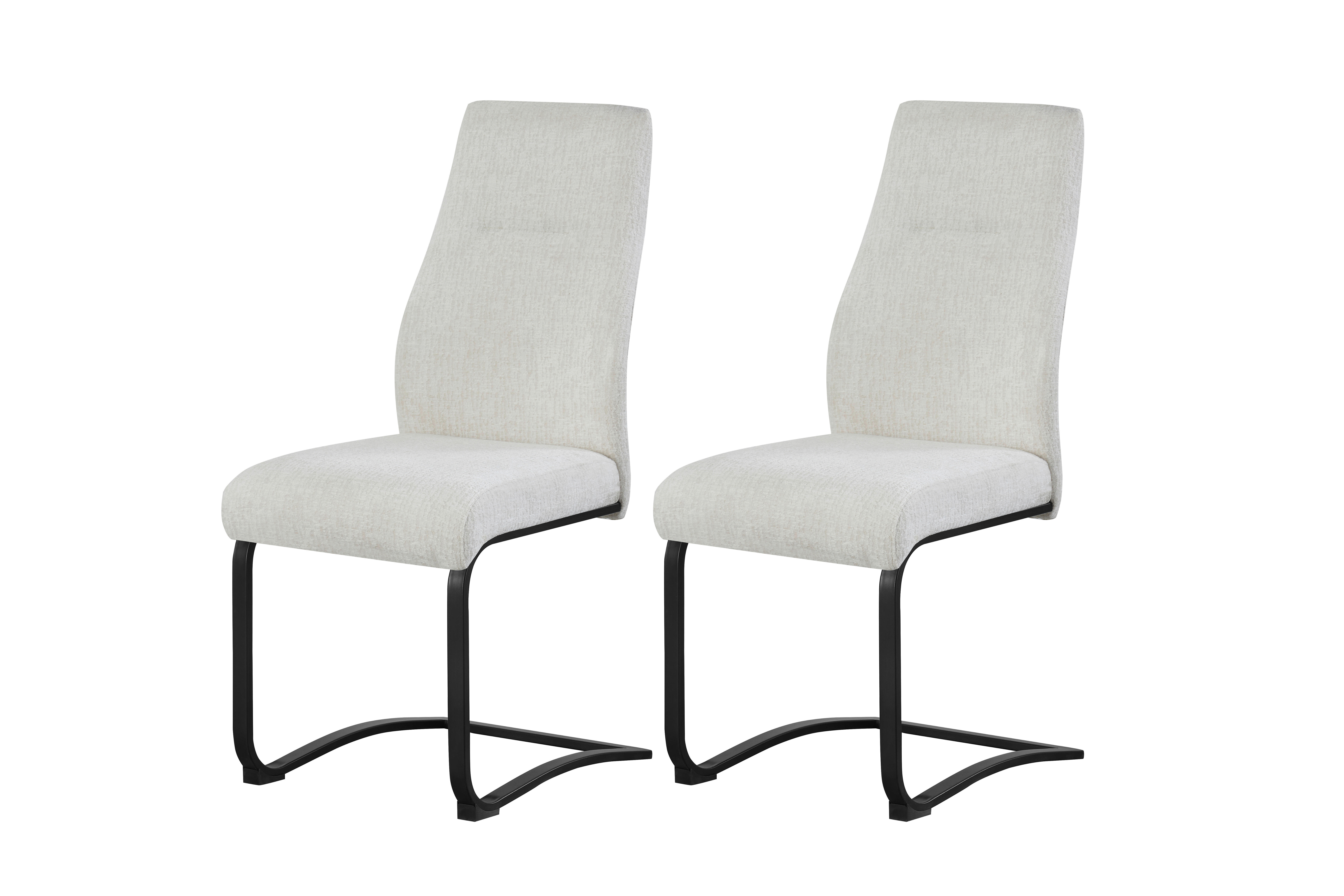 Schwingstuhl TINA, 2er Set creme schwarz B/H/T: ca. 43x98x59 cm TINA, 2er Set - creme/schwarz (43,00/98,00/59,00cm) - xonox.home