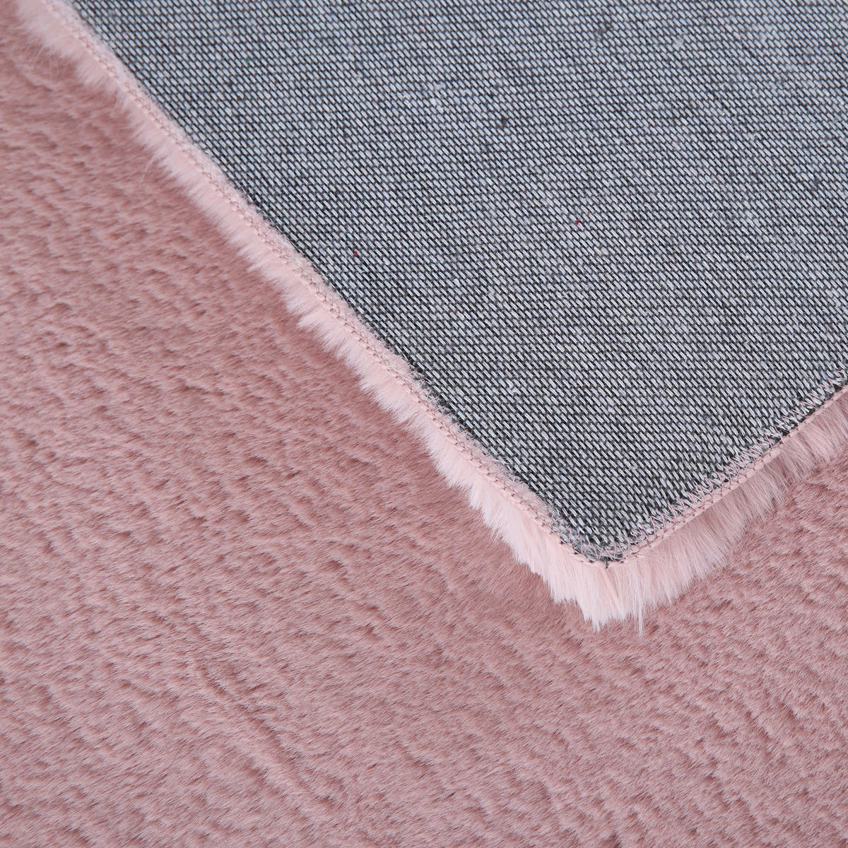 Ayyildiz Teppich POUFFY rosa B/L: ca. 200x200 cm POUFFY - rosa (200,00/200,00cm) - Ayyildiz