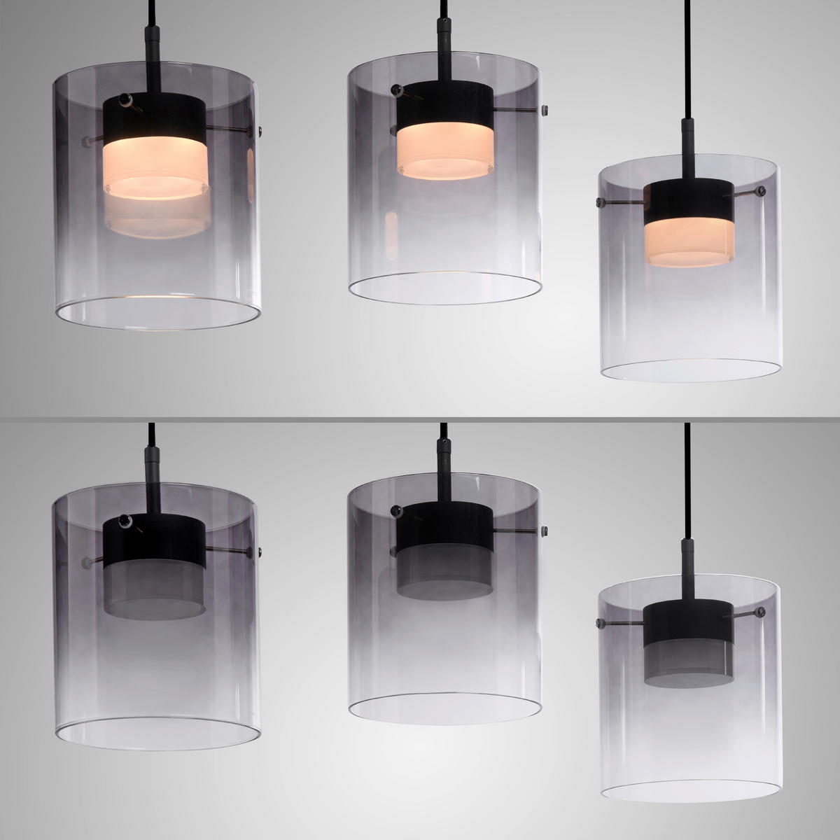 Just Light Pendelleuchte schwarz Pendelleuchte_Elio schwarz - schwarz - Just Light
