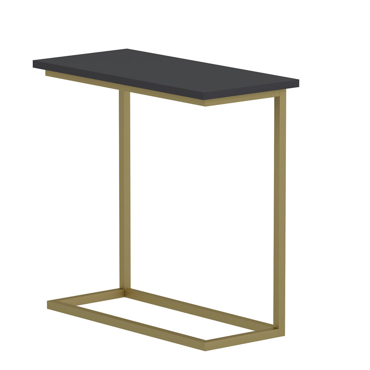 Beistelltisch Narin anthrazit gold Optik Metall B/H/T: ca. 64x62x30 cm Narin - gold/anthrazit (64,00/62,00/30,00cm) - moebel17