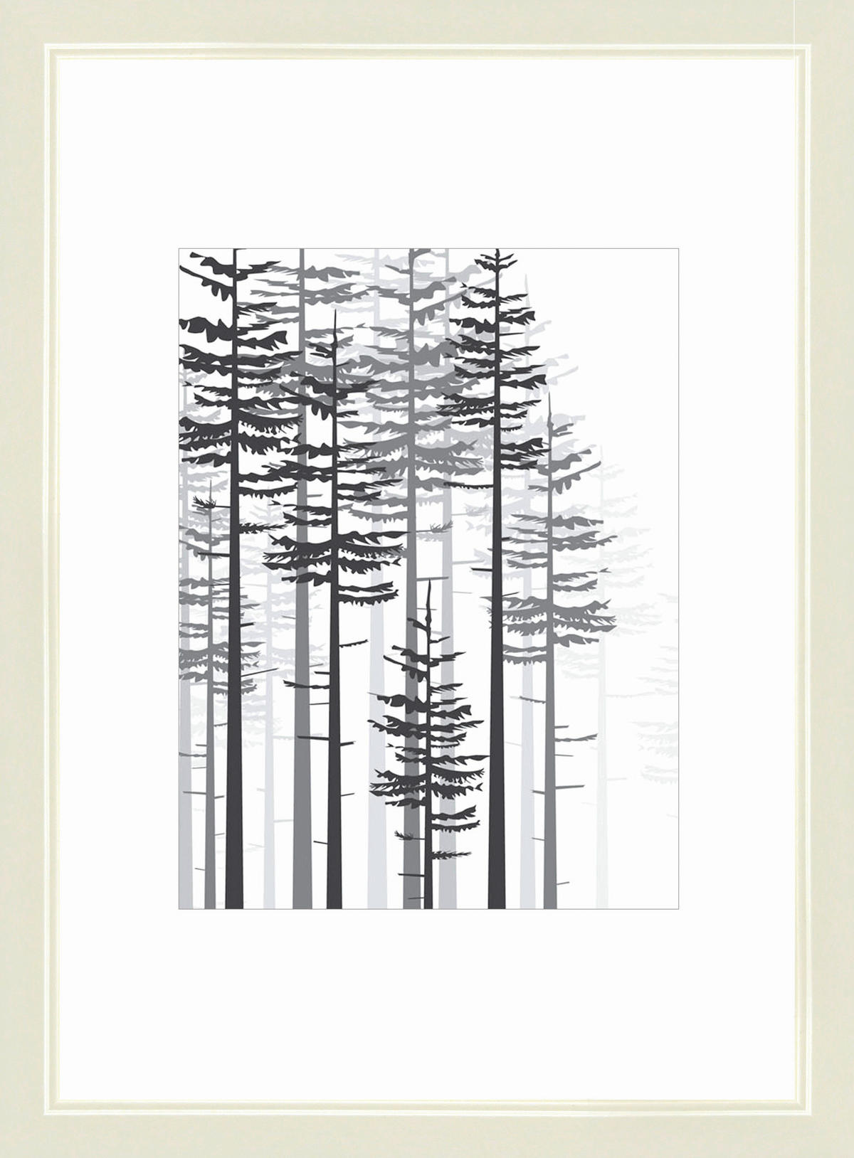 Bilderrahmen weiß Holz B/H/L: ca. 21x29,7x2 cm Holzrahmen_Modern 21x29,7 - weiß (2,00/21,00/29,70cm)