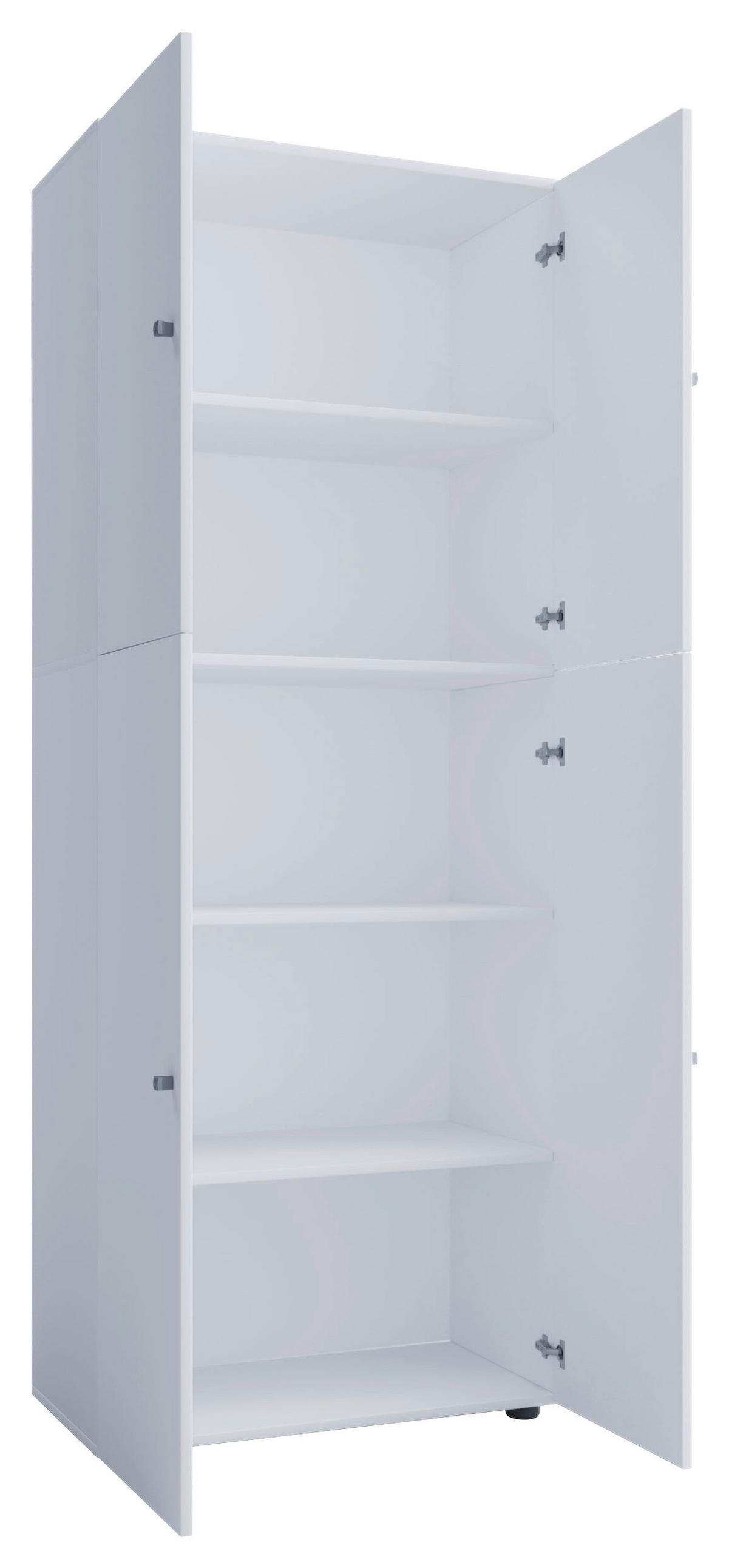 Kleiderschrank Lona weiß B/H/T: ca. 70x182x39 cm Lona - weiß (70,00/182,00/39,00cm) - VCM Möbel