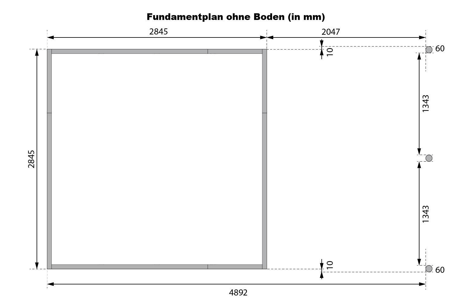 Thumbnail - Karibu Gartenhaus Indra 3,5 grau B/H/T: ca. 289x213x289 cm