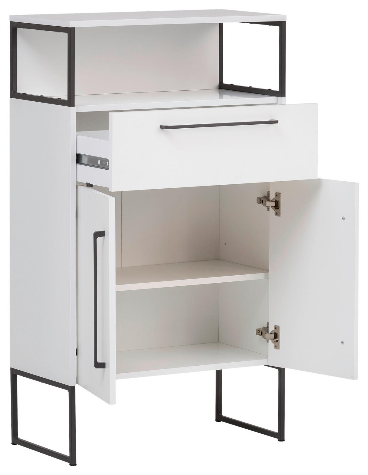 Midischrank Limone weiß B/H/T: ca. 65,2x112,6x33,1 cm Limone - weiß (65,20/112,60/33,10cm) - Möbelpartner