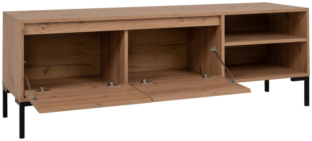 TV-Lowboard Korsika Eiche Artisan Nachbildung B/H/T: ca. 150x49x40 cm Korsika - Eiche (150,00/49,00/40,00cm)