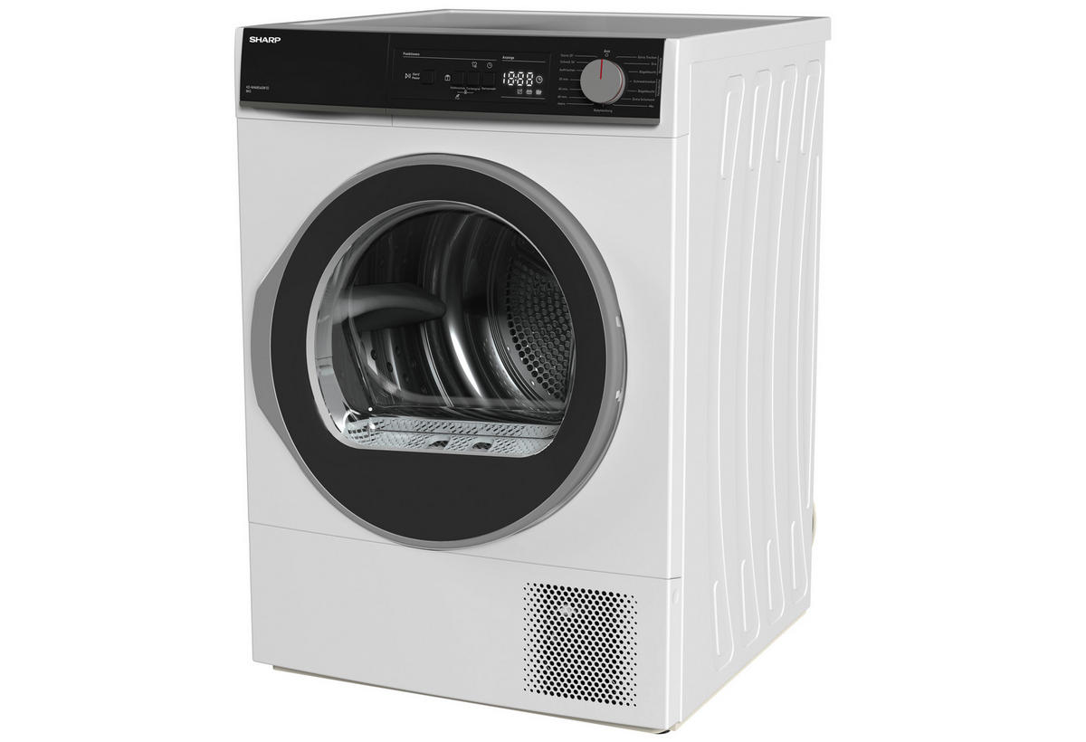 Sharp Wärmepumpentrockner KD-NHA8S6GW1D-DE Wärmepumpentrockner KD-NHA8S6GW1DDE - weiß (59,60/84,60/60,90cm) - Sharp