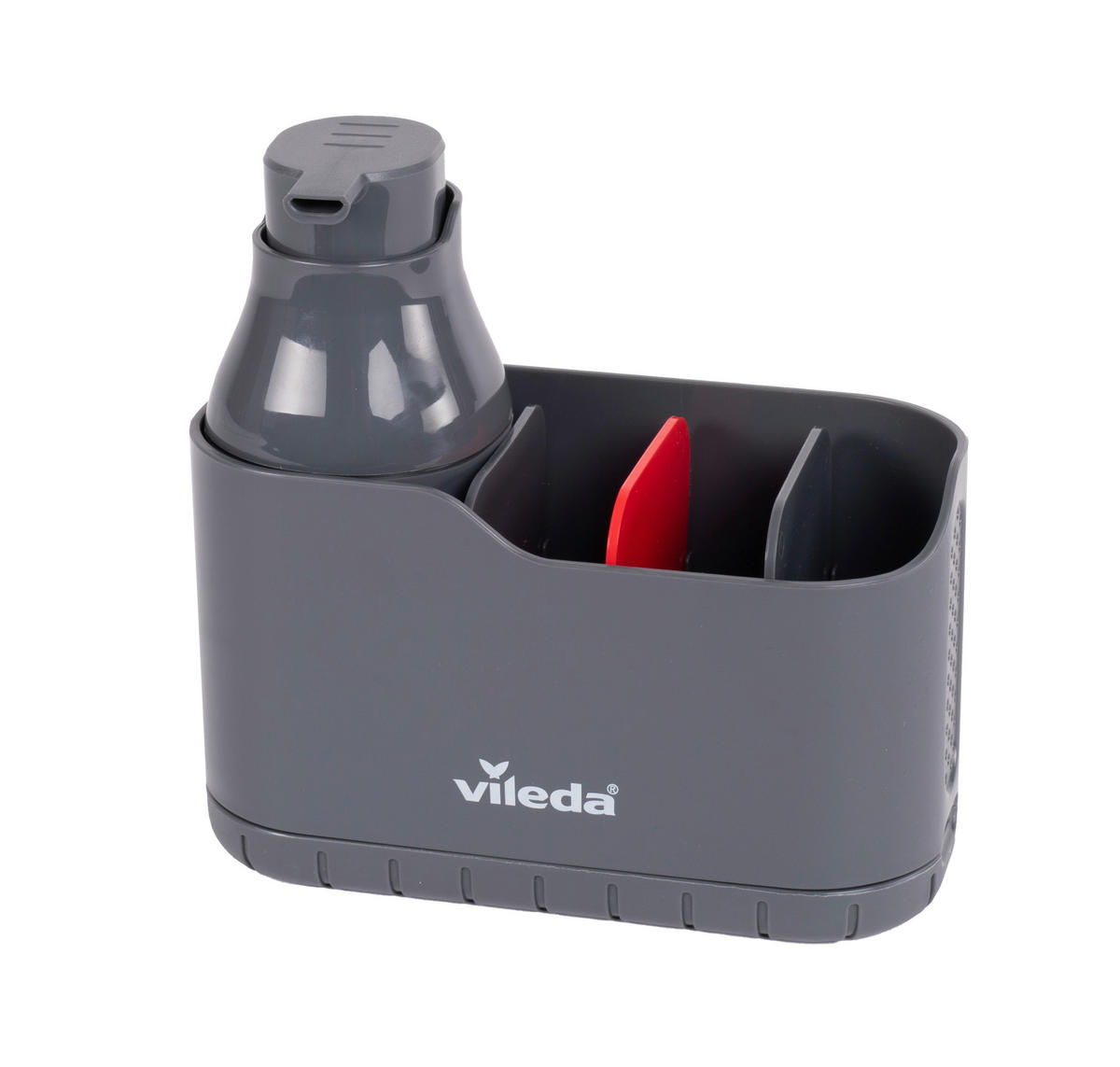 Vileda Spülbeckenorganizer grau Kunstfell B/H/L: ca. 10x8,5x23 cm Spülbeckenorganizer_Vileda - grau (23,00/10,00/8,50cm) - Vileda