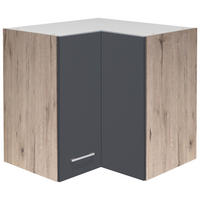 Eckhängeschrank Morena grau matt B/H/T: ca. 60x54,8x32 cm Morena - Eiche/Basalt (60,00/54,80/32,00cm) - Flex-Well